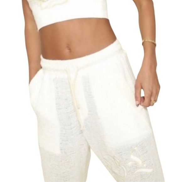 Boys Lie Off-White Embroidered Baseball Pants - Picture 3 of 8